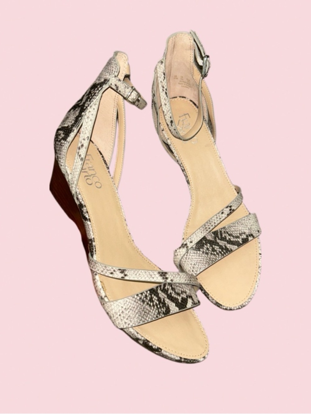 Franco Sarto kitten wedges